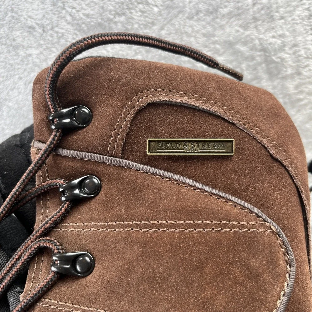 Field & Stream Duck Boots Men's Size 12 Brown Leather Insulated Water Resistant